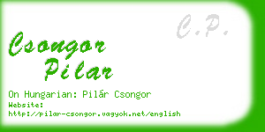 csongor pilar business card